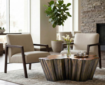 Lynx Coffee Table - Antique Bronze