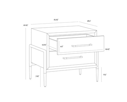 Weldrick Nightstand - Espresso