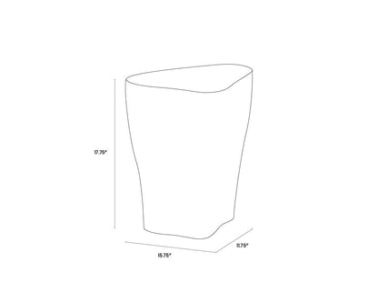 Dali End Table - Small - White