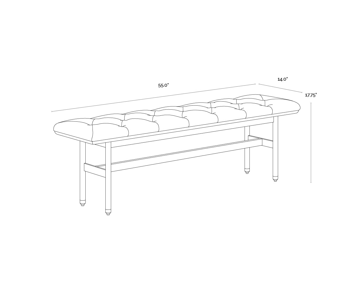 Staten Bench - Black