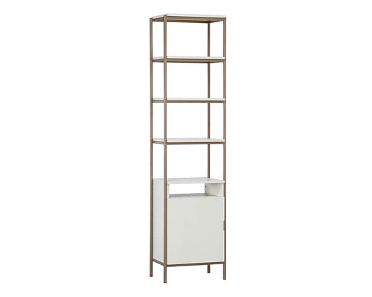Ambrose Modular Bookcase - Small - Champagne Gold - Cream