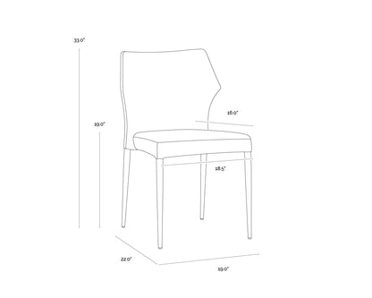 James Stackable Dining Chair - City Grey