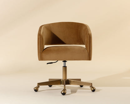 Claren Office Chair - Gold Sky