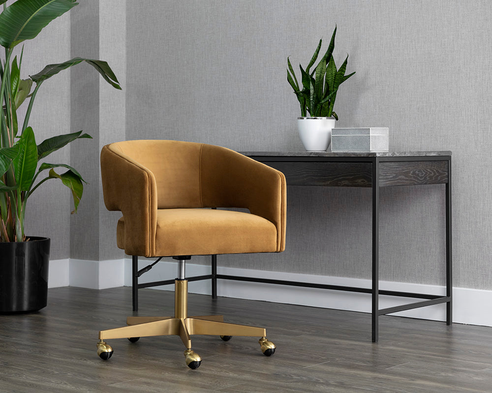 Claren Office Chair - Gold Sky