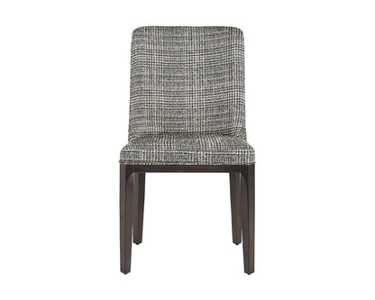 Elisa Dining Chair - Grey Oak - Naya Check Black