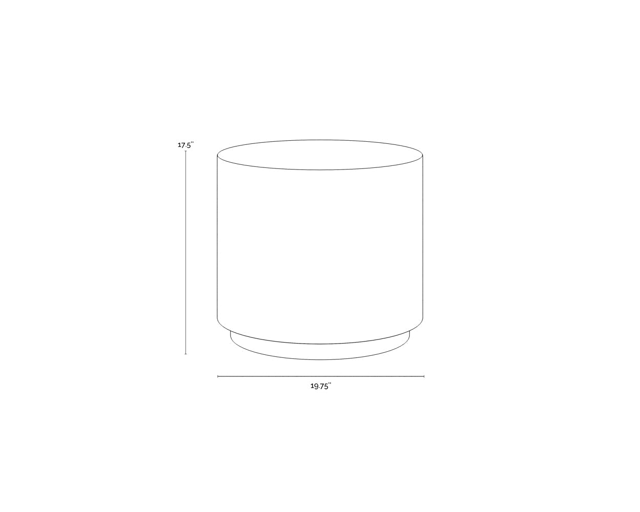 Rubin End Table - Black