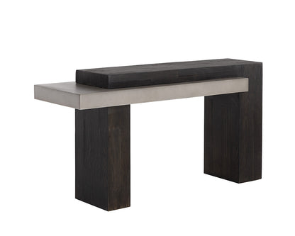 Herriot Console Table - Dark Brown / Grey