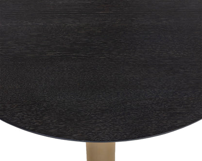 Monaco Bar Table - Gold - Grey Marble / Charcoal Grey