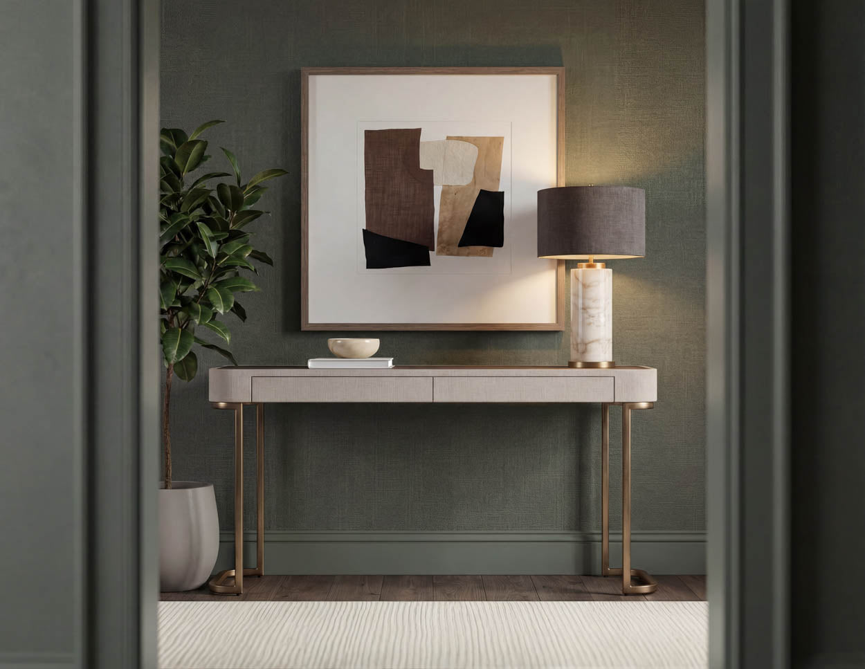 Jamille Console Table - Cream