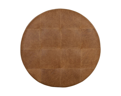 Nilda Ottoman - Camel Leather