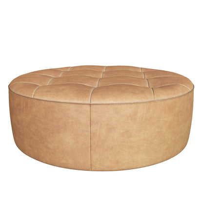 Nilda Ottoman - Camel Leather