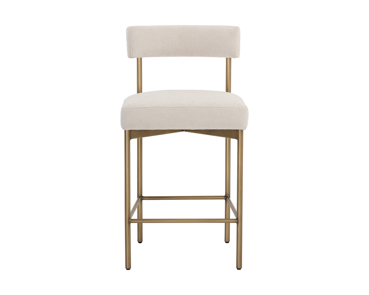 Seneca Counter Stool - Antique Brass - Danny IVory