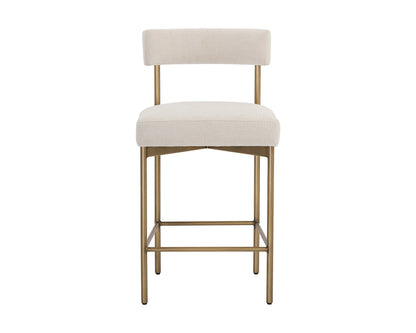 Seneca Counter Stool - Antique Brass - Danny IVory