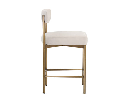 Seneca Counter Stool - Antique Brass - Danny IVory