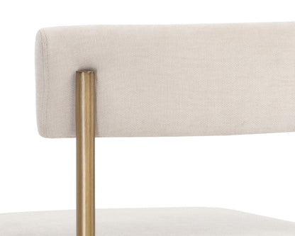 Seneca Counter Stool - Antique Brass - Danny IVory