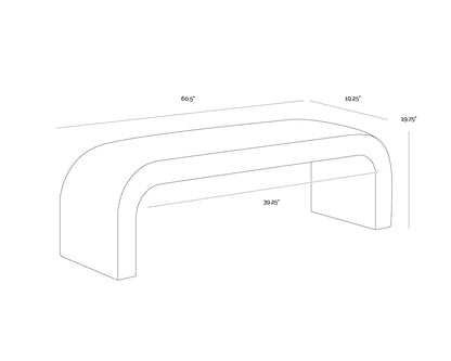 Nahara Bench - Bergen Olive