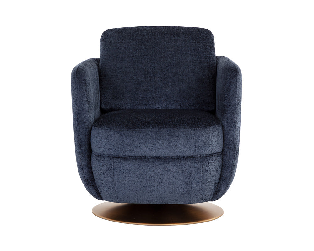 Gilley Swivel Lounge Chair - Bergen Navy