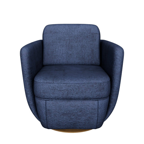 Gilley Swivel Lounge Chair - Bergen Navy