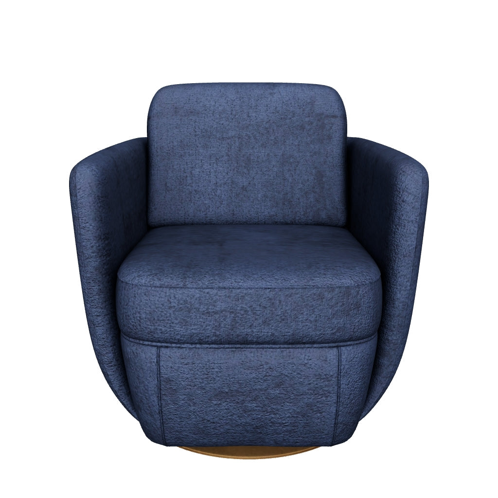 Gilley Swivel Lounge Chair - Bergen Navy