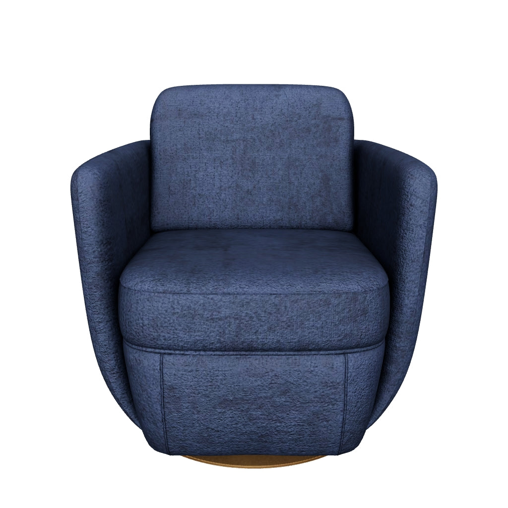 Gilley Swivel Lounge Chair - Bergen Navy