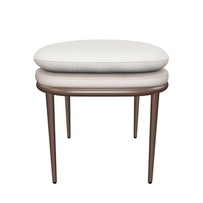 Koffi Stool - Dark Bronze - Chacha Cream / Meg Taupe