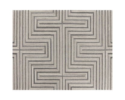 Oslow Hand-Tufted Rug - Beige / Grey
