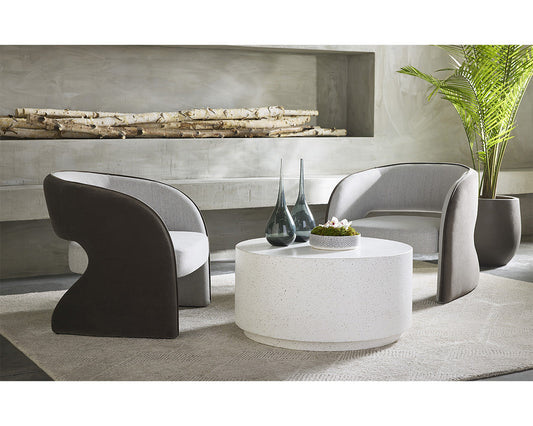 Calais Hand-Tufted Rug - Oatmeal / Grey