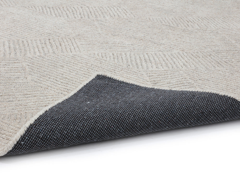 Calais Hand-Tufted Rug - Oatmeal / Grey