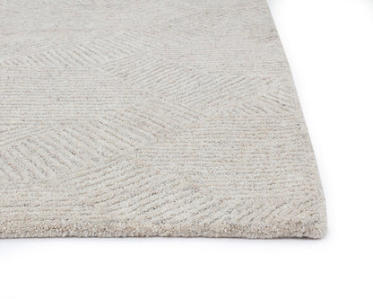 Calais Hand-Tufted Rug - Oatmeal / Grey