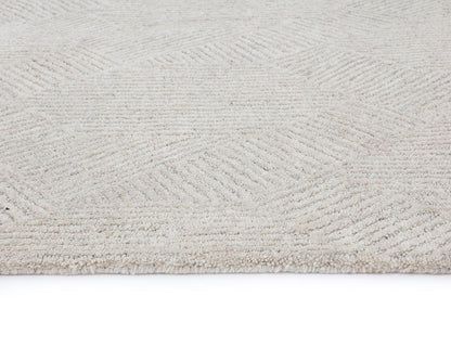 Calais Hand-Tufted Rug - Oatmeal / Grey