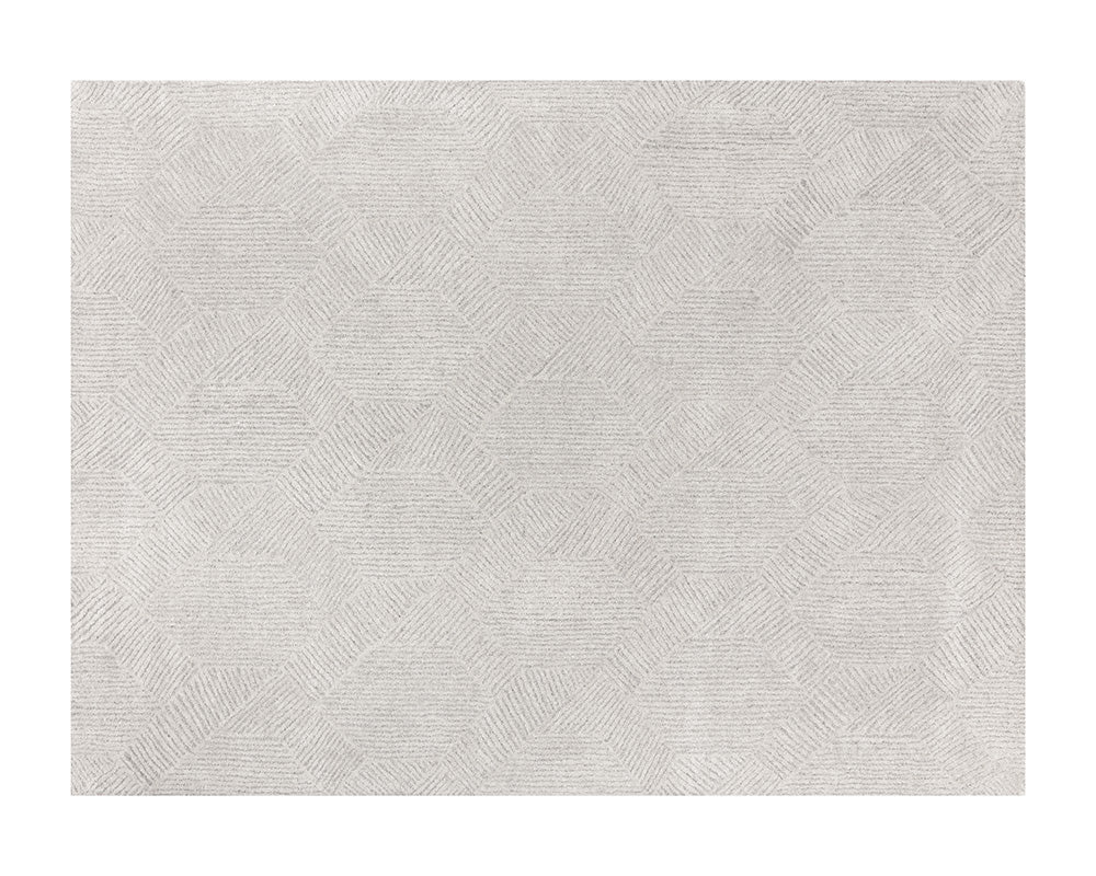 Calais Hand-Tufted Rug - Oatmeal / Grey