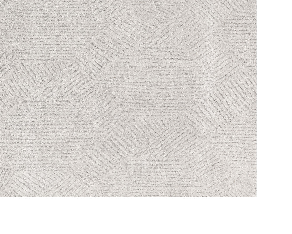 Calais Hand-Tufted Rug - Oatmeal / Grey