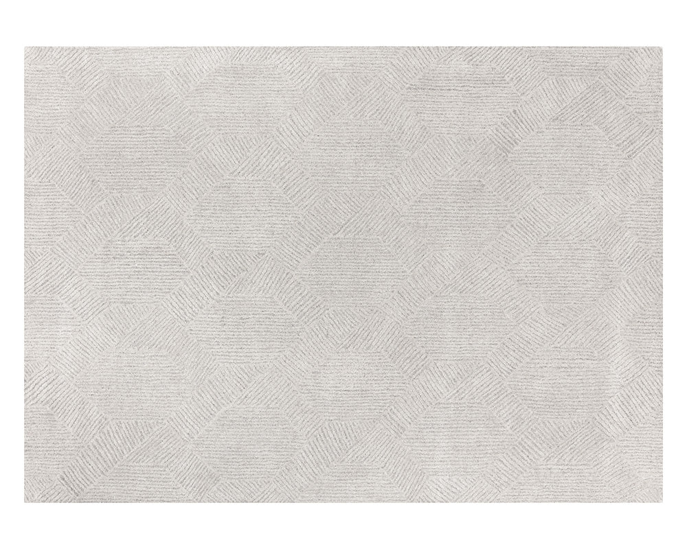 Calais Hand-Tufted Rug - Oatmeal / Grey