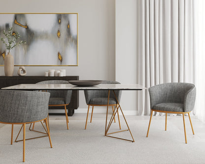 Calais Hand-Tufted Rug - Oatmeal / Grey