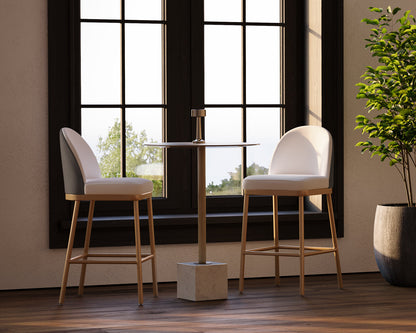 Kata Bar Table - White Marble