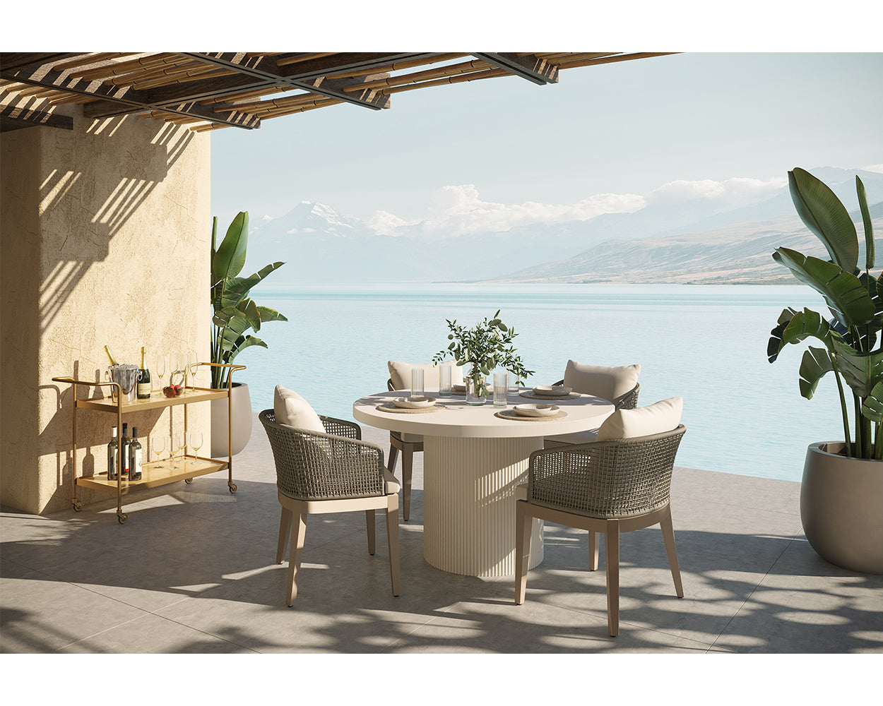 Nicolette Dining Table - White