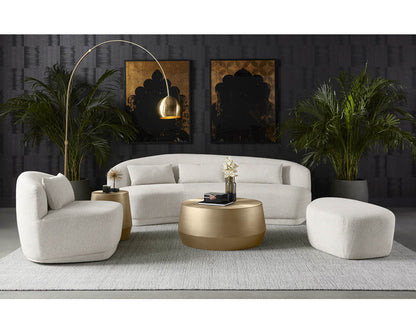 Creed End Table - Antique Gold
