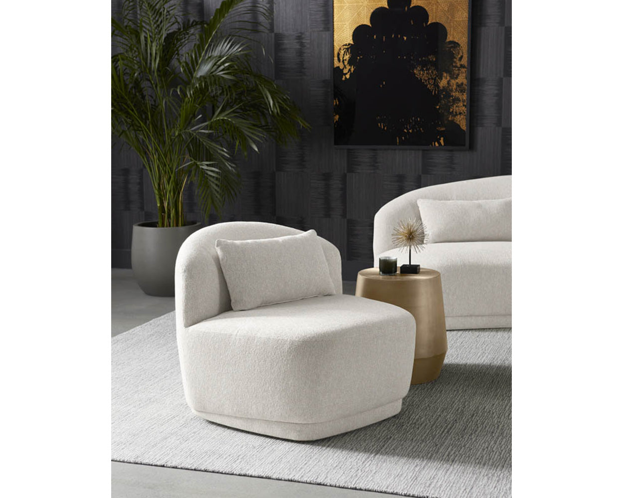 Creed End Table - Antique Gold