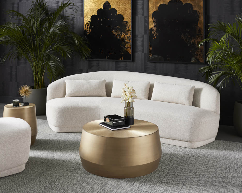 Creed Coffee Table - Small - Antique Gold