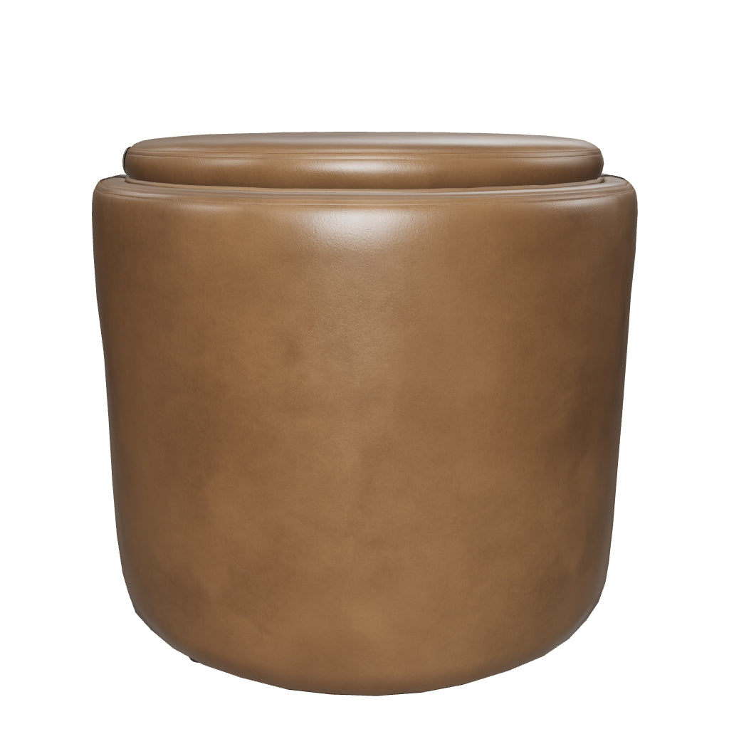 Borelli Storage Ottoman - Tobacco Tan / Autumn Chestnut