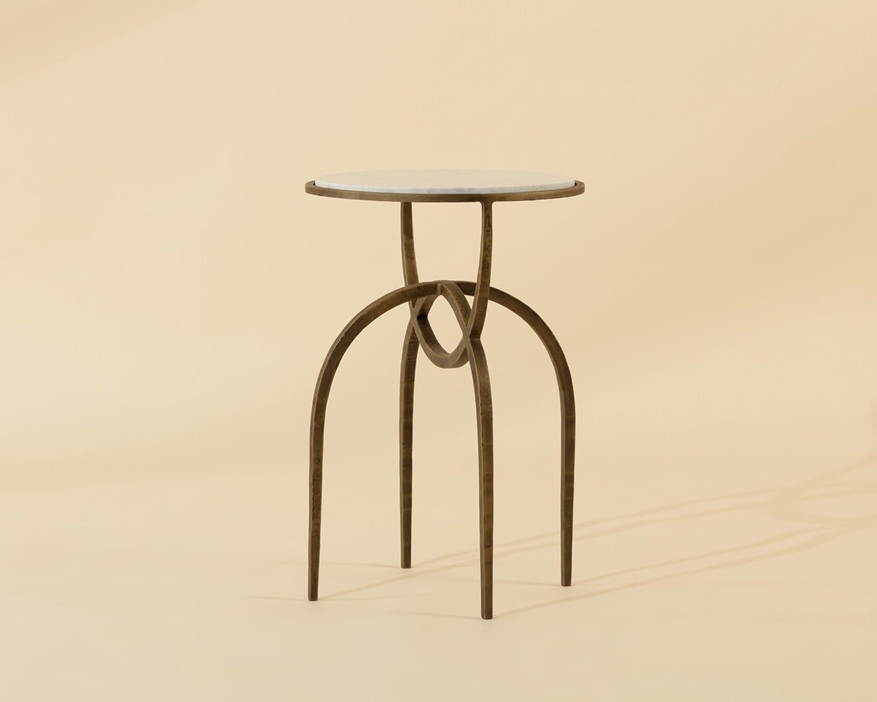 Alicent End Table - White Marble