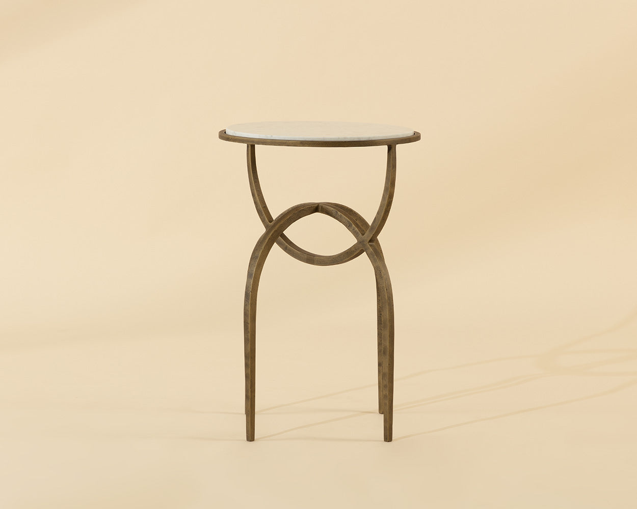 Alicent End Table - White Marble