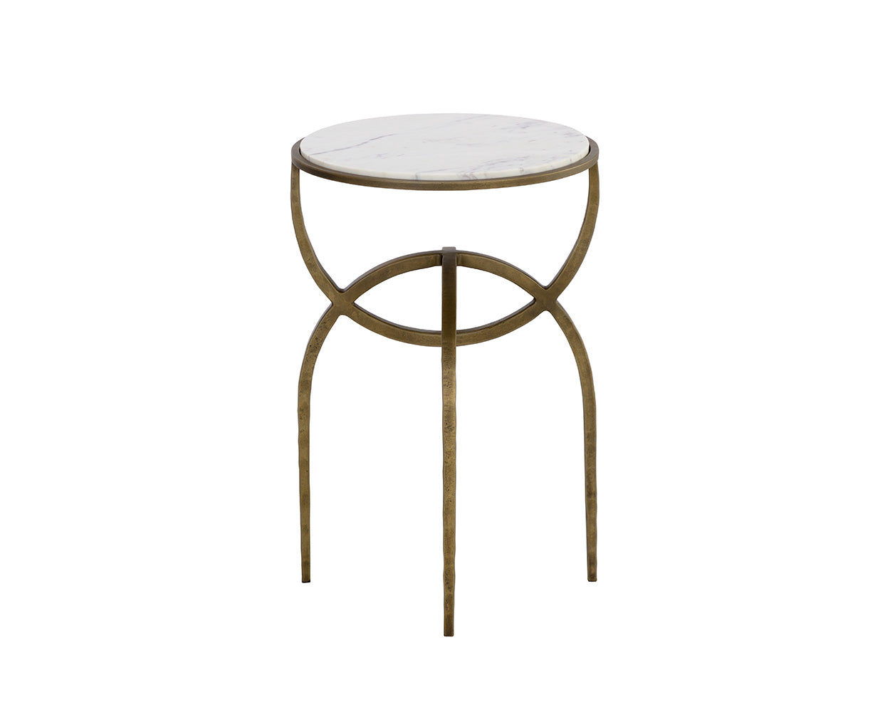 Alicent End Table - White Marble