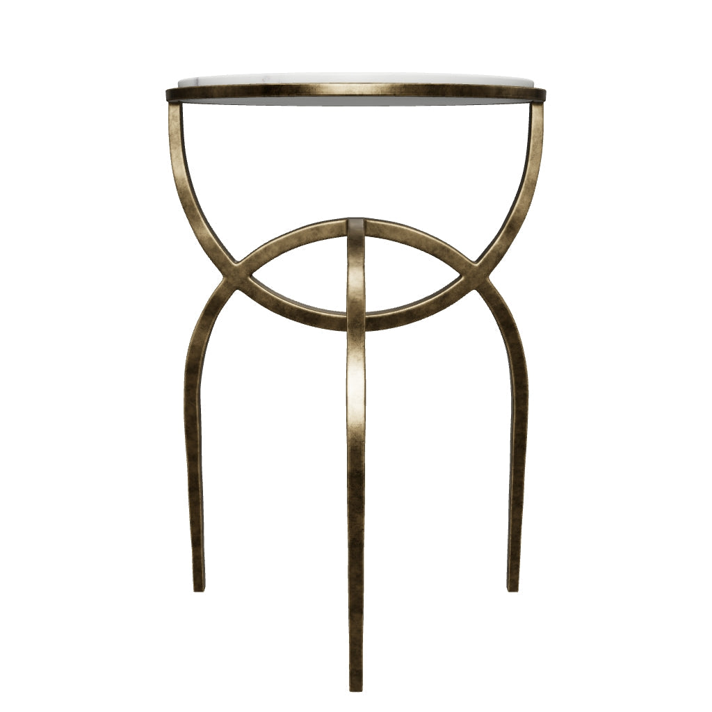 Alicent End Table - White Marble
