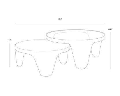 Mysaria Nesting Coffee Tables (Set Of 2)