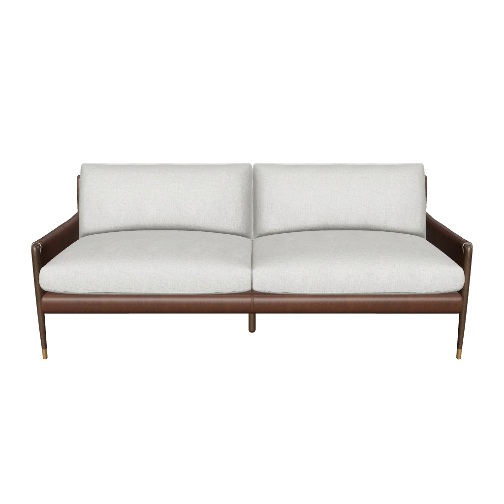 Mauti Sofa - Brown - Vault Fog / Bravo Cognac