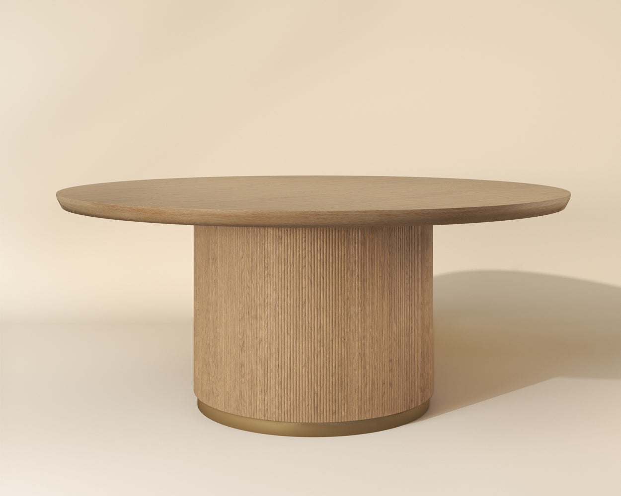 Kalla Dining Table - Round - Rustic Oak