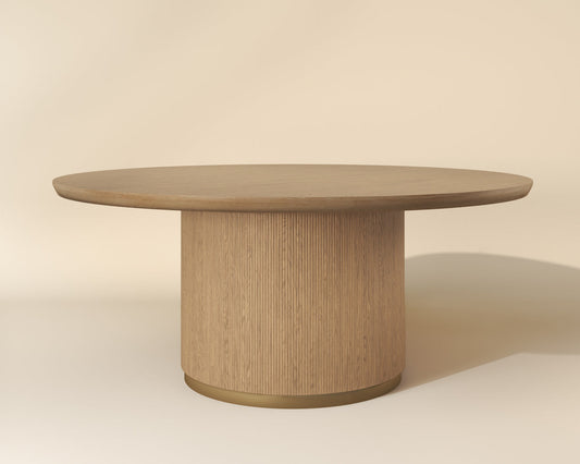 Kalla Dining Table - Round - Rustic Oak