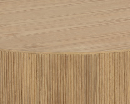 Kalla Coffee Table - Round - Rustic Oak