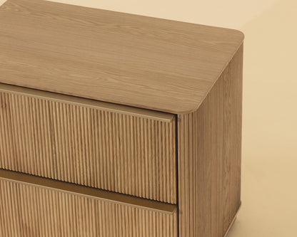 Kalla Nightstand - Small - Rustic Oak